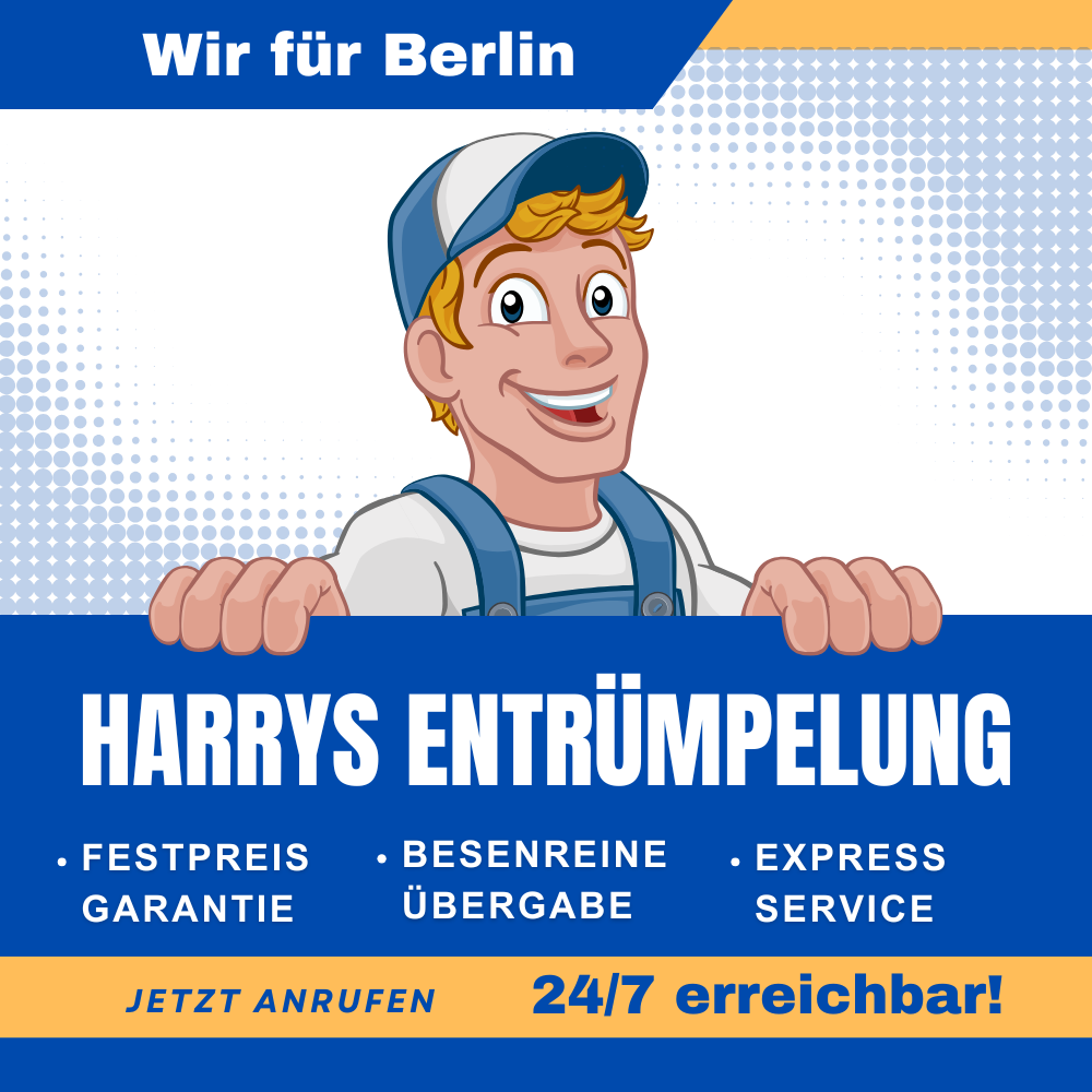 Entrümpelungen in Berlin zum Festpreis und 100% besenreine Übergabe